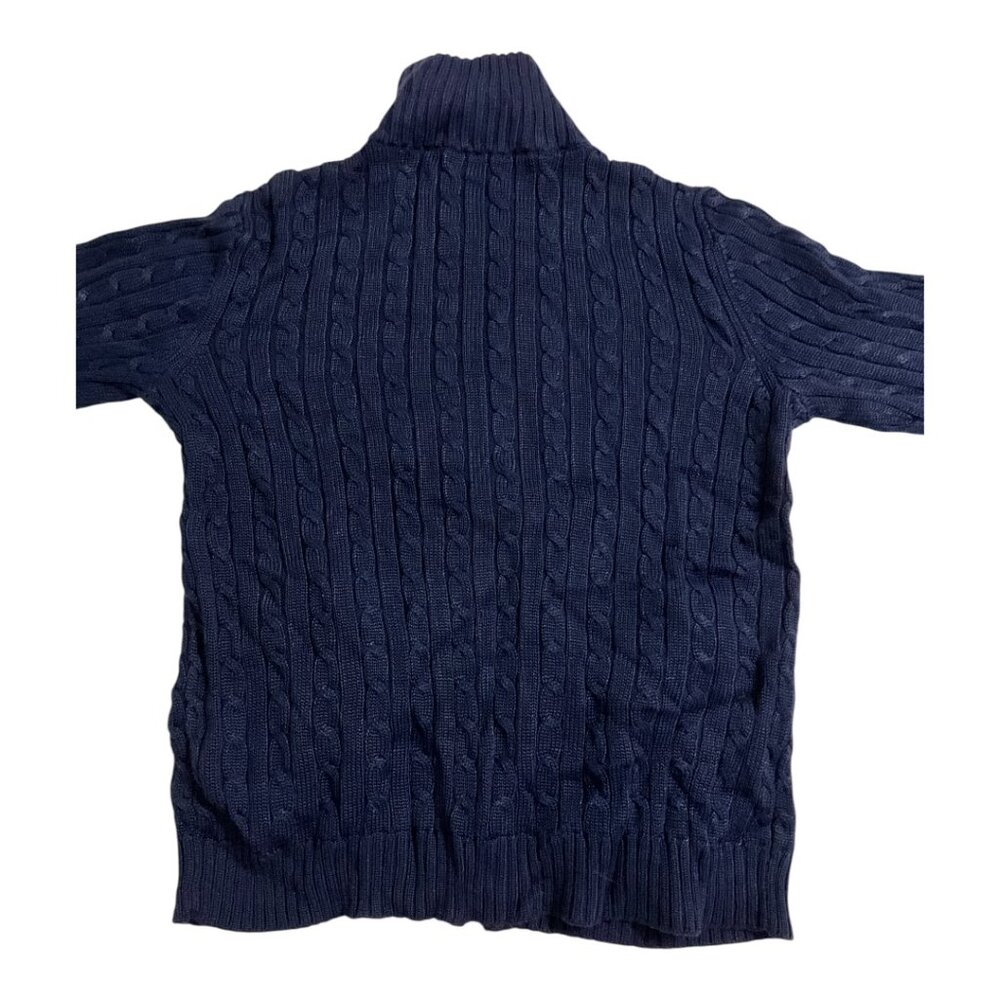 Lauren Ralph Lauren Navy Cable Knit Full Zip Jacket Womens XS/S NWT $89 MSRP - Picture 6 of 6